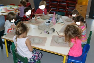 Animation modelage à l'ecole maternelle